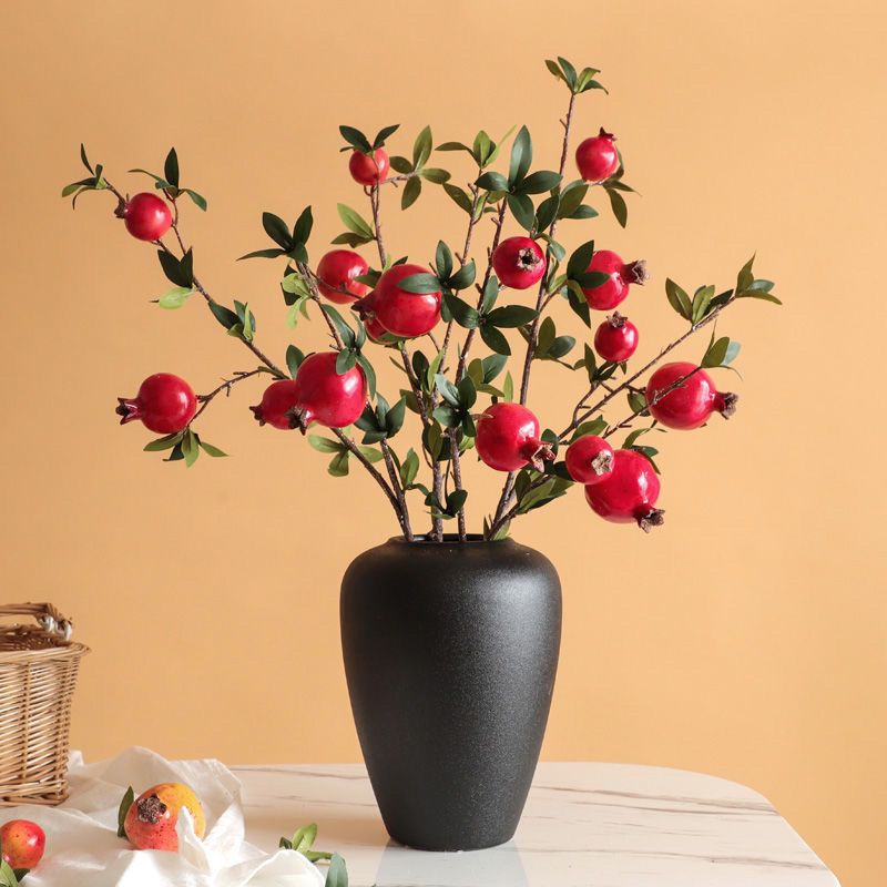 美式石榴果仿真花套装客