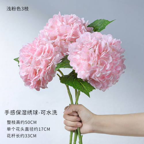 .莫兰迪灰调仿真保湿绣球花ins民宿餐桌摆花摄影拍摄道具假花花材