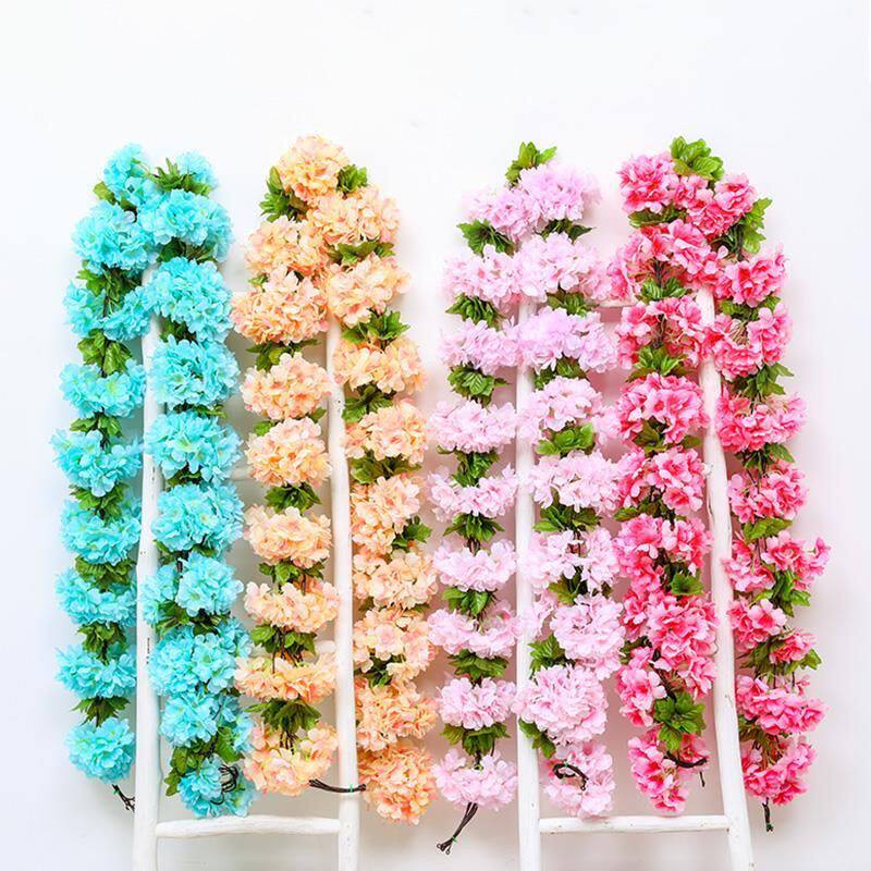 花假花藤条樱蔓壁挂客厅