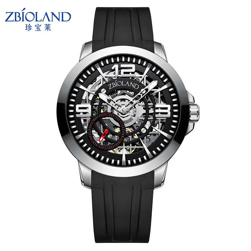 珍宝莱正品国表男士手表男机械表黑武士高级感镂空潮流防水男腕表