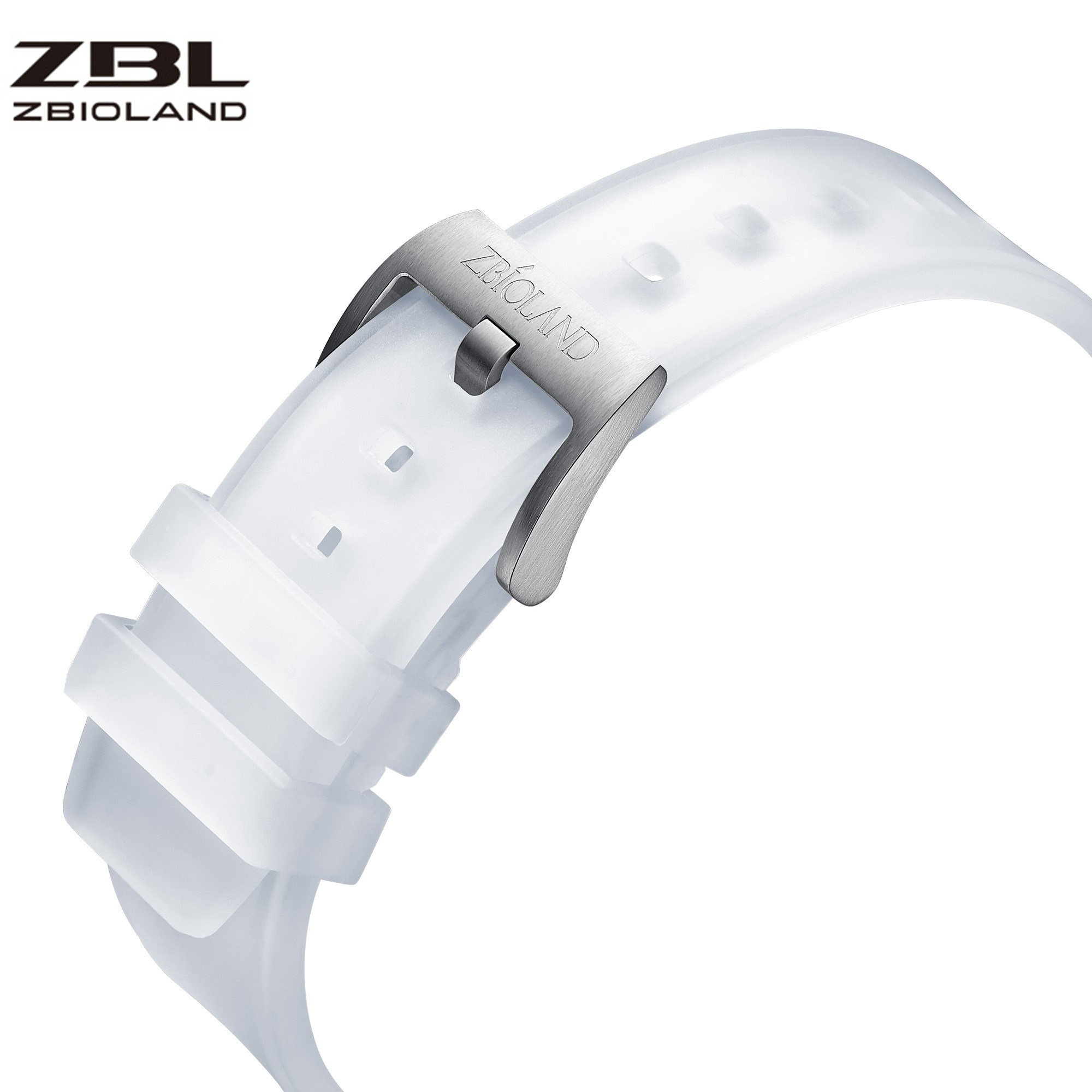 珍宝莱ZBIOLAND-ZBL1088全透明水晶机械腕表配件原装专用表带