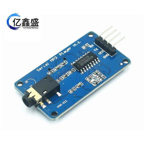 YX5300 兼容YX6300 UART TTL串行MP3音乐播放器模块Micro SD
