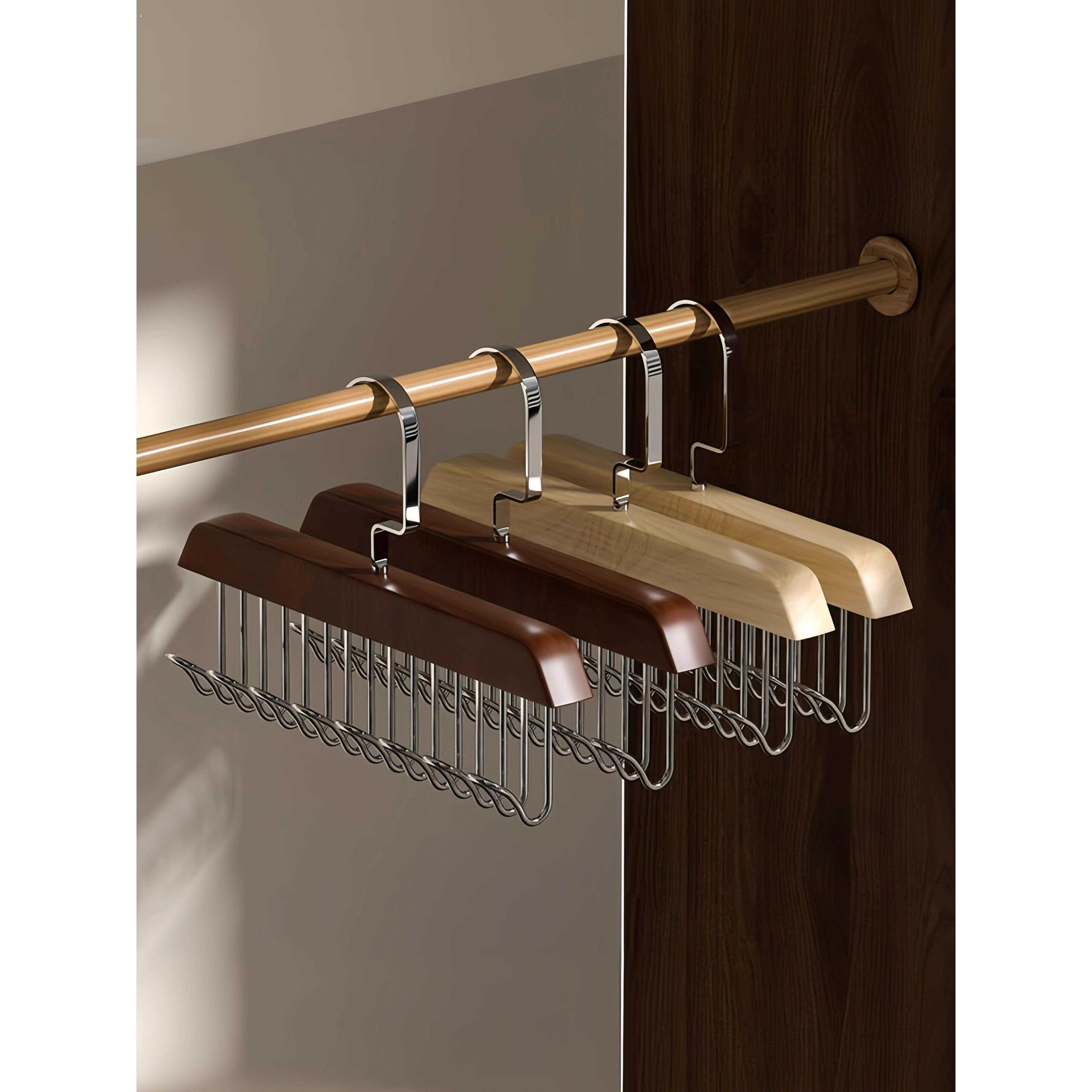 8钩木质吊带衣架多功能内衣背心收纳神器家用宿舍实木挂钩波浪晾,收纳整理,木质衣架,淘宝优惠券,粉丝福利购,淘宝优惠卷