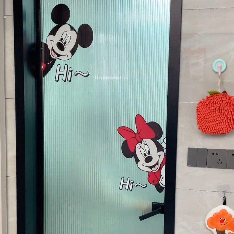 2026新款玻璃门贴纸厨房卫生间门装饰画小图案静电贴画划痕遮挡贴