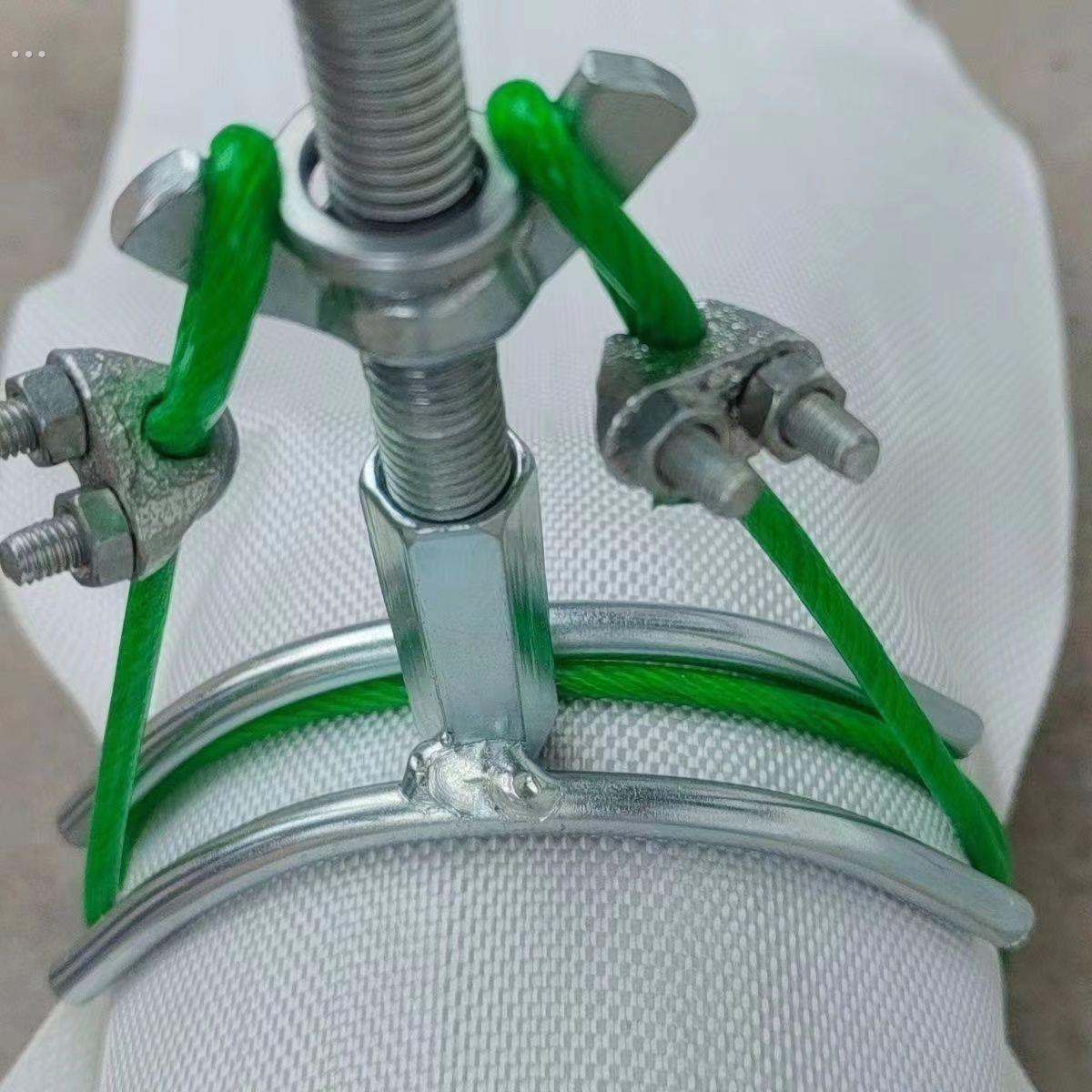 农用新型浇地水带卡滴灌抽水水泵出水口钢丝绳卡子水龙带卡箍夹子