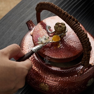 归鸿黑檀木壶叉壶盖钮防烫功夫茶具配件茶道配件家用茶具壶盖叉