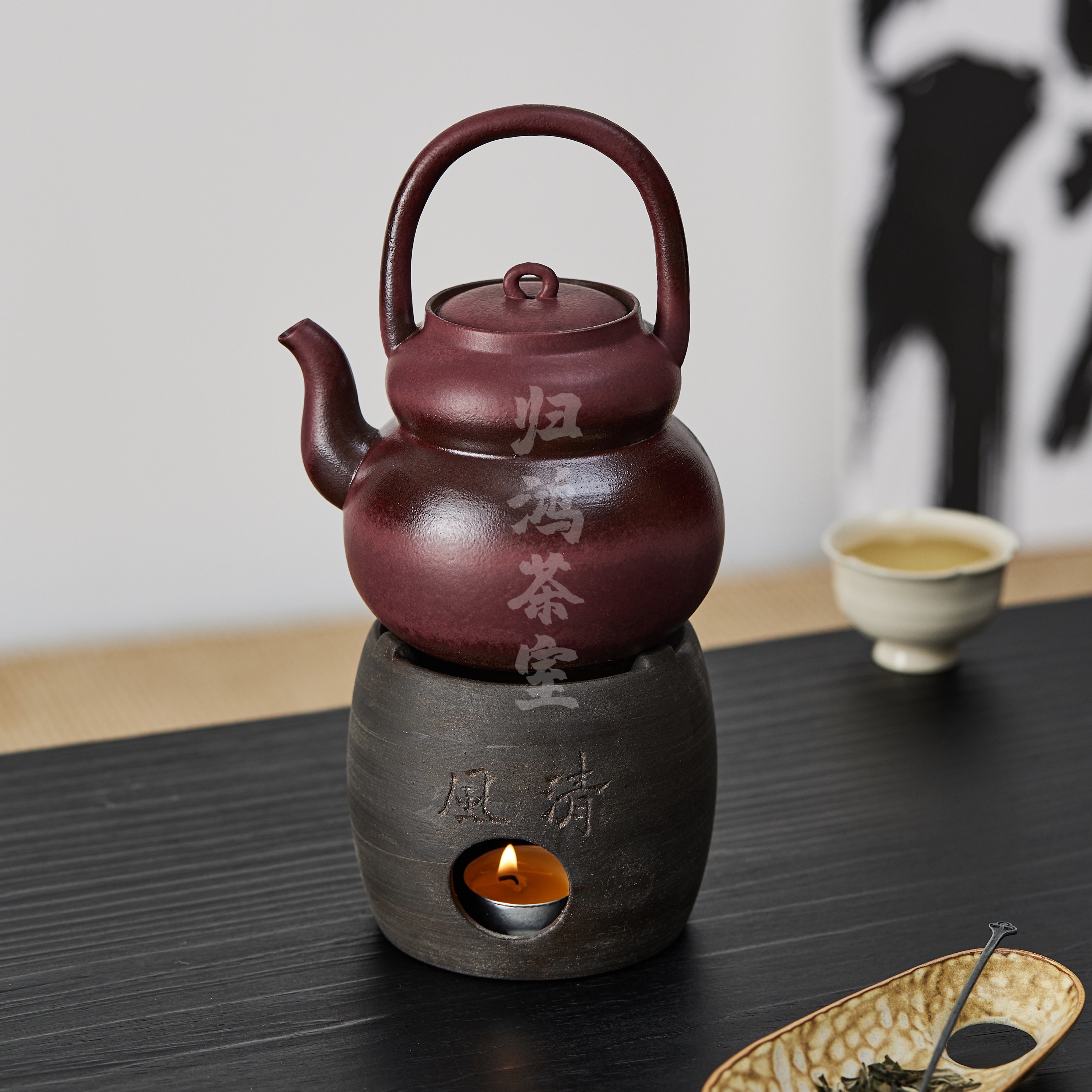 老岩泥煮茶壶日式大容量烧水壶提梁壶泡茶壶家用明火煮水壶电陶炉