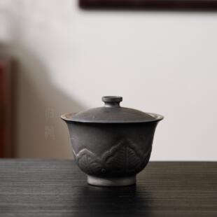 归鸿鎏银复古盖碗家用轻奢高档功夫茶具泡茶碗茶碗礼盒装云由山坊