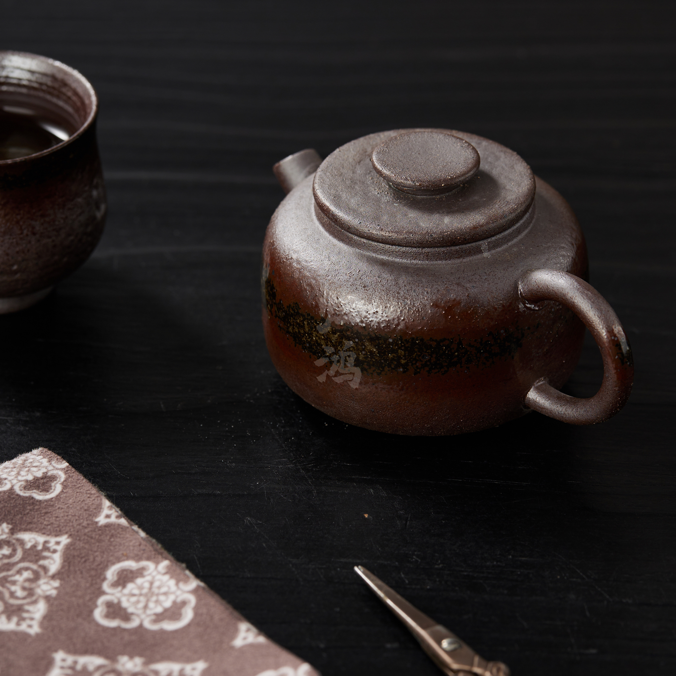 归鸿 柴烧迷你小容量茶壶手工泡茶器小泡壶粗陶功夫茶具一人饮