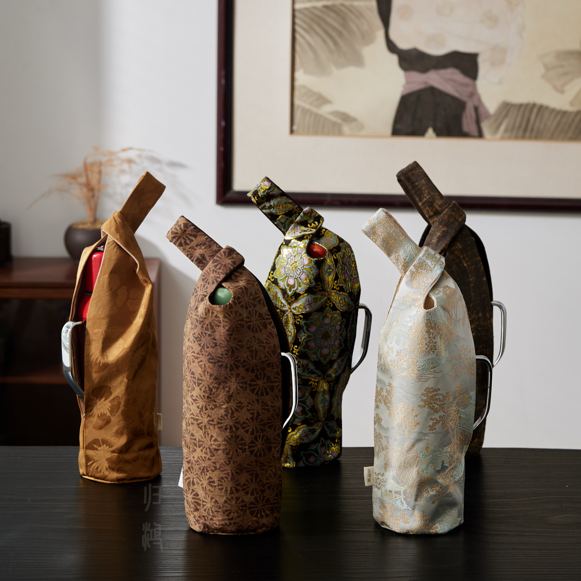 归鸿传家壶保护套闷茶壶户外便携加厚保温壶袋布艺收纳包手提壶袋