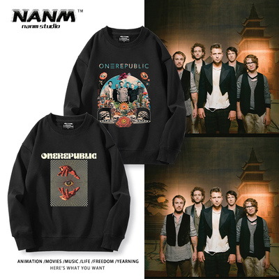 共和时代乐队周边圆领卫衣男女同