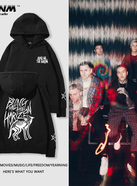Bring Me the Horizon摇滚乐队连帽卫衣男秋冬英式金属风宽松上衣