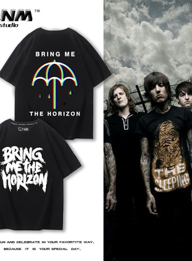 BRING ME THE HORIZON死核乐队短袖男夏季重金属核摇滚休闲上衣服