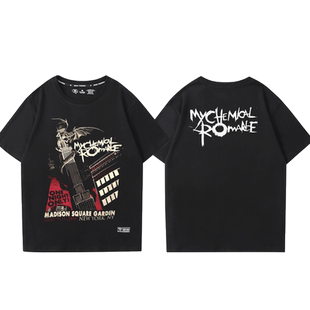 My Chemical Romance我的化学浪漫乐队周边短袖T恤男夏季宽松半袖