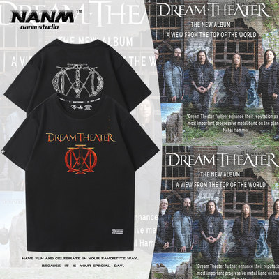Dream Theater梦剧院乐队短袖T恤男女生夏季纯棉摇滚泰版宽松半袖