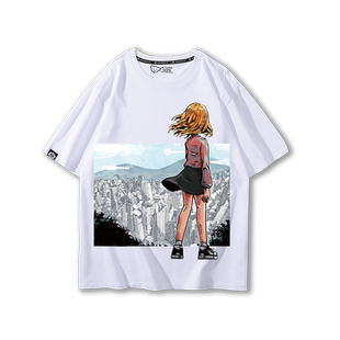 chinese football摇滚乐队短袖T恤男女夏季纯棉个性街头潮流半袖