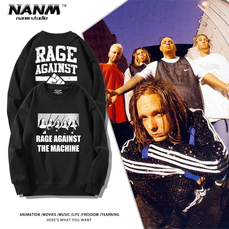 rage against the machine暴力反抗机器乐队套头卫衣男休闲上衣服