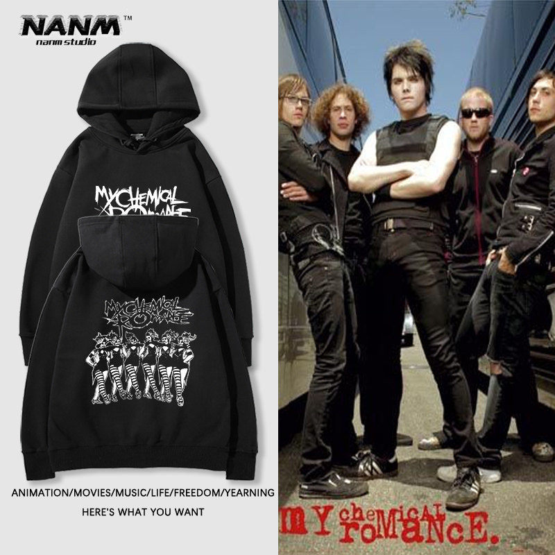 My Chemical Romance我的化学浪漫摇滚乐队连帽卫衣男宽松上衣服
