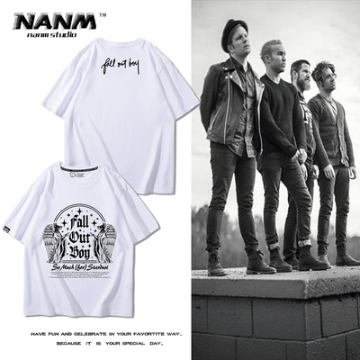 ROCK美国摇滚乐队纯棉宽松