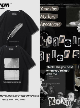 cigarettes after sex事后烟乐队男女夏季小众民谣独立摇滚半截袖