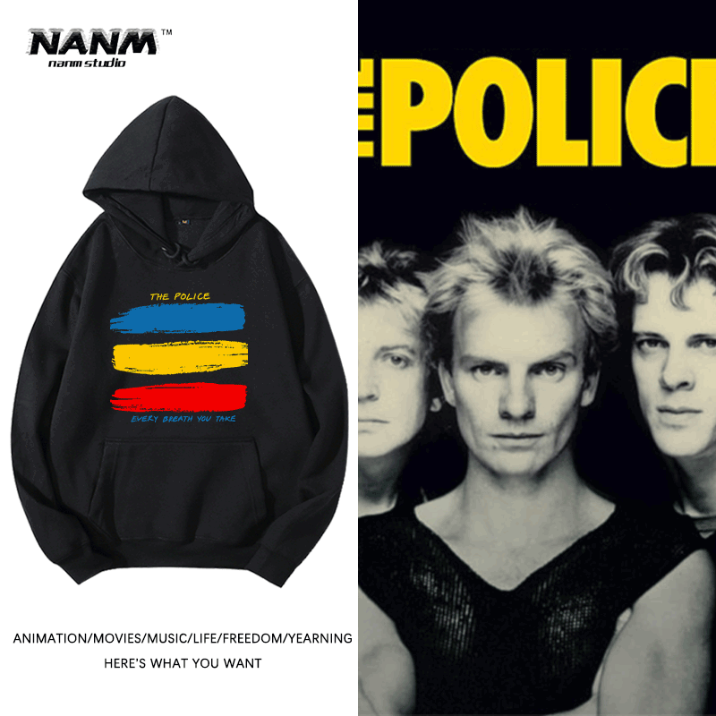 连帽涅盘披头士摇滚乐队宽松卫衣