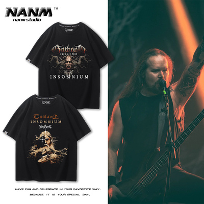 芬兰Insomnium虚幻之境重金属乐队周边短袖男女夏季纯棉百搭T恤衫