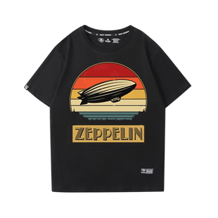Led Zeppelin齐柏林飞艇乐队短袖T恤男vintage摇滚乐队纯棉半袖潮