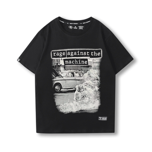 Rage Against the Machine暴力反抗机器乐队乐队T恤男生摇滚短袖