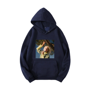 加拿大电子乐队MEN I TRUST专辑极简印花时尚连帽宽松卫衣男女潮