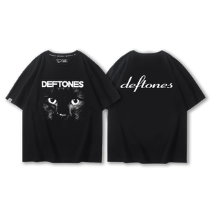 Deftones另类说唱金属乐团乐队周边短袖男夏季纯棉休闲百搭T恤衫
