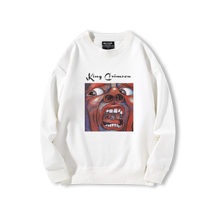克里姆森国王King Crimson乐队圆领卫衣男秋冬款美式摇滚高街衣服