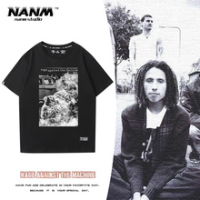 Rage Against the Machine暴力反抗机器乐队短袖T恤男生纯棉半袖