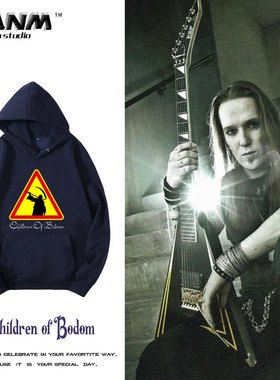 Children of Bodom摇滚博多之子金属乐队衣服男女款春秋连帽卫衣