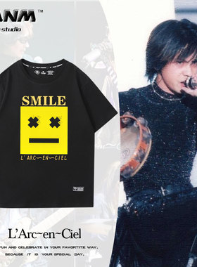 日本L’Arc～en～Ciel 2021 彩虹乐队短袖男30周年演唱会周边T恤