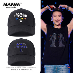 陶喆SOULPOWER巡演应援印花鸭舌帽男女同款户外遮阳防晒棒球帽子