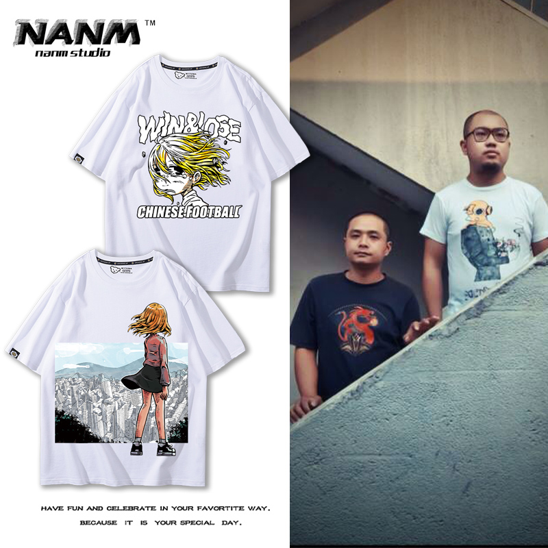 T恤男女夏季纯棉个性街头