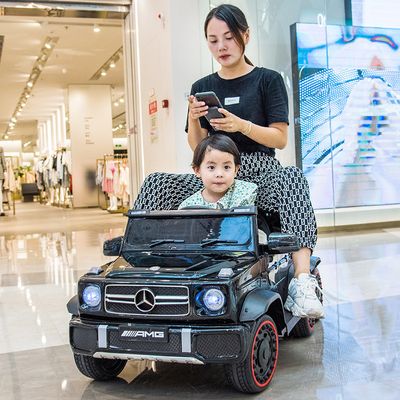 奔驰大G儿童电动车四轮汽车小孩遥控越野童车宝宝玩具车可坐大人