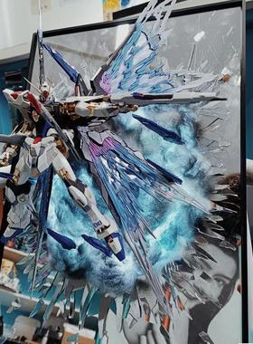 破镜高达模型mg强袭自由mb红异端PG完美独角兽机甲动战士手办玩具