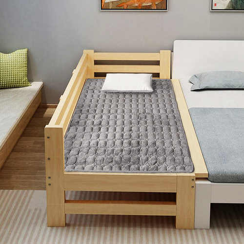 法兰绒床垫儿童床睡垫幼儿园拼接床垫冬季拆洗保暖学生宿舍床