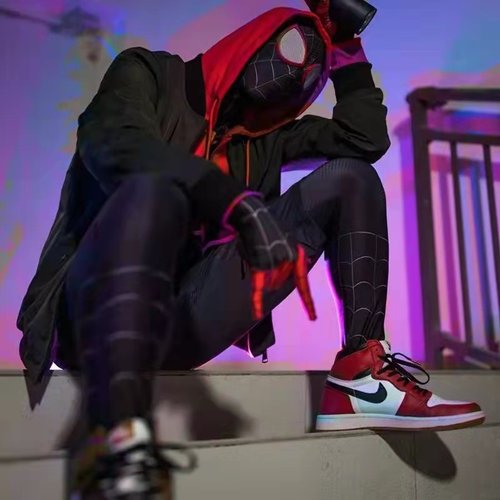 蜘蛛侠紧身衣套装迈尔斯cos服