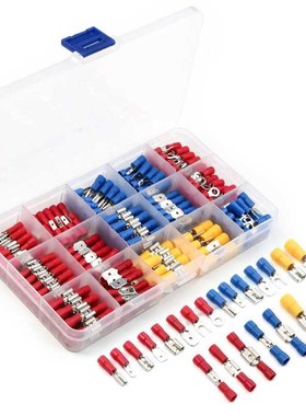 280pcs Crimp Spade Terminal Assorted Electrical Wire Cable C