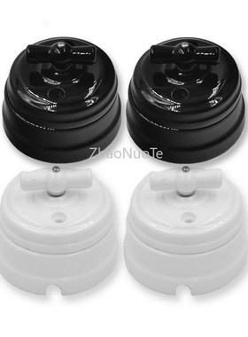 4pcs High Quality Home Improvement Retro EU Ceramic Knob Swi