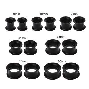 Ultra Thin Silicone Double Flared Flexible Tunnel Ear Stret