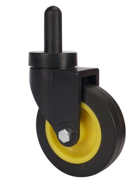 4 Pcs/Lot 3 Inch Pole Inserted Pvc Full Plastic Caster, Univ