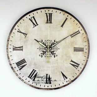 Brand absolutely silent vintage large decorative wall clock