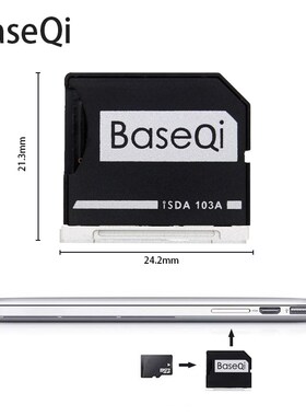 BASEQI Card-Adapter Macbook for Pro Aluminum 103A