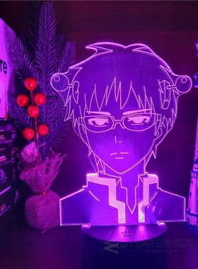 The Disastrous Life of Saiki K Led Anime Lamp 3D Illusion Ni