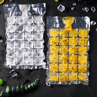 Disposable Ice Mold Frozen Lattice Bags Portable Self-Sealin