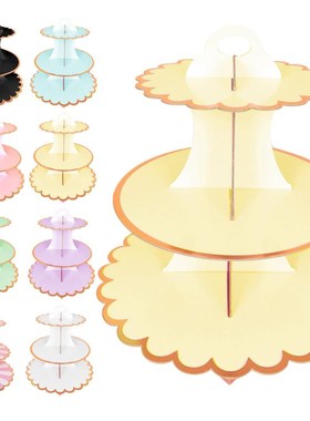 3-Layer Cupcake Dessert Paper Stand Display Rack Birthday