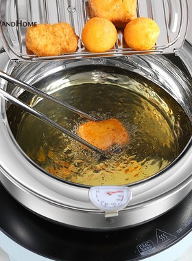 VandHome Multifunctional Deep Frying Pot 18/8 Stainless Stee
